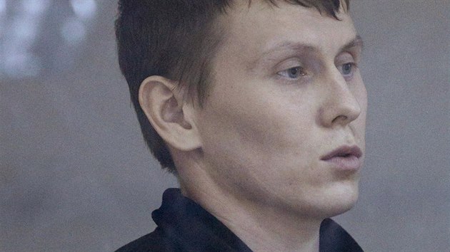 Alexandr Alexandrov ped soudem v Kyjev (18. dubna 2016)