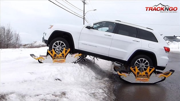 Sněžnice pro auto. Firma vymyslela přídavné sněžné pásy - iDNES.tv