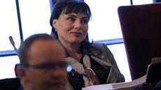 Nám�stkyn� primátora Klára Liptáková na zasedání brn�nského zastupitelstva.