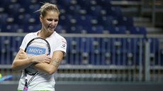 Karolína Plí�ková bude oporou �eského týmu ve finále Fed Cupu ve Francii.