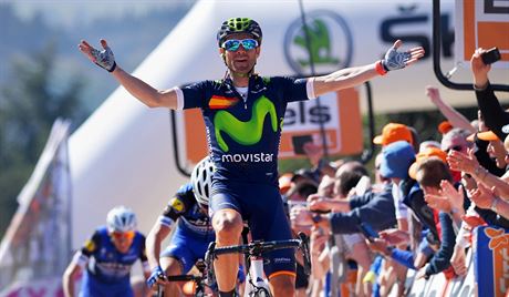 Alejandro Valverde slav rekordn tvrt triumf v zvodu Valonsk p.