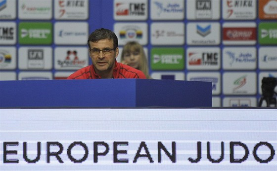 Trenér judistické reprezentace Petr Lacina na mistrovství Evropy 2016