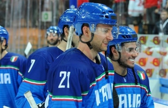 Radost italských hokejist.
