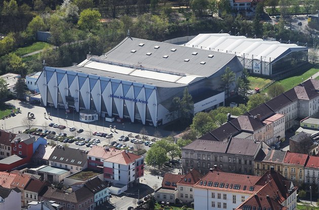 Zimní stadion v Plzni. Home Monitoring Arena.