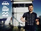 Cestovatelské triko s jednoduchými piktogramy, které se na cestách v cizin...