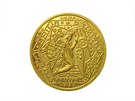 Desetidukátová medaile 1934 od Antona Háma, která byla vydána "k oivení...