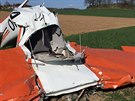 Cessna 150 se ztila do pole u obce Chr᚝ovice na Strakonicku.