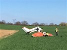 Nehoda letadla u Chráovic.