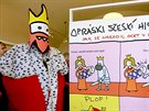 Výstava komiksu Opráski seskí historje na brnnském hradu pilberk. Autor Jaz...