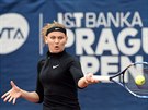 Lucie afáová na tenisovém turnaji v Praze.