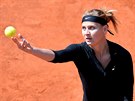 eská tenistka Lucie afáová v semifinále turnaje v Praze.