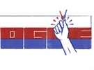 Doodle z roku 2014 u pleitosti 25. vro sametov revoluce