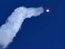 Ruská raketa Sojuz 2.1a nesoucí satelity  Lomonosov, Aist-2D a SamSat-218...