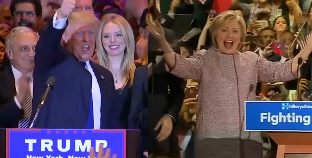 Donald Trump a Hillary Clintonová zvít�zili v primárkách v New Yorku