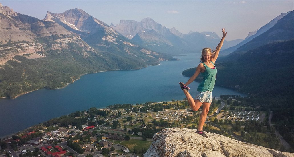 Národní park Waterton Lakes le�í pár hodin jízdy autem na jih od Canmore, ale...
