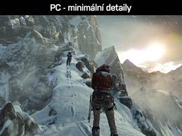 Porovnání grafiky v Rise of the Tomb Raider