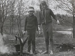 An undated photograph shows Oleksiy Yermakov (L) before the Chernobyl nuclear...