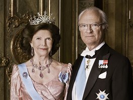 Švédský král Carl XVI. Gustaf a královna Silvia