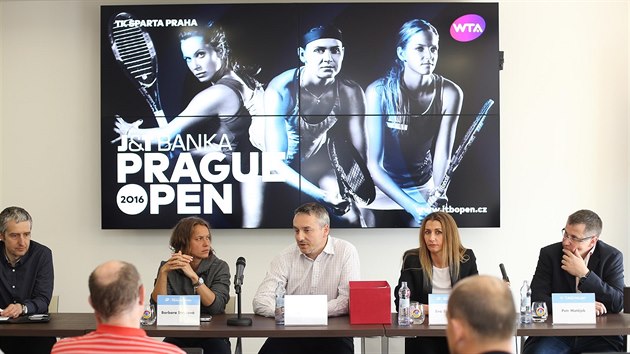 Tiskov konference ped turnajem J&T Banka Prague Open.