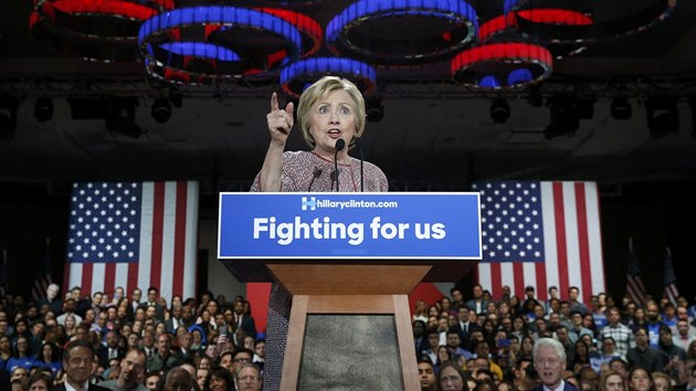 Prezidentsk kandidtka Hillary Clintonov v New Yorku