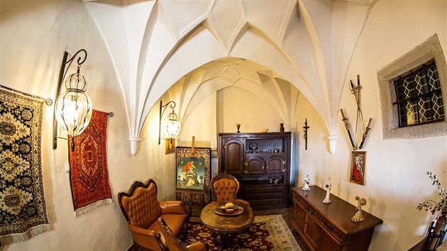 Interiér domu ve Slavonicích, který získal ocenění Památka roku 2015.