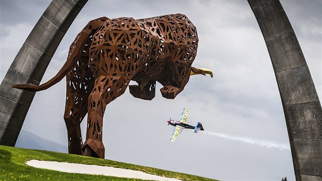 Petr Kopfstein bhem zvodu Red Bull Air Race ve Spielbergu.