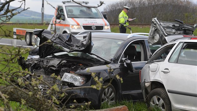 Dopravn nehoda u Borov na Klatovsku. (25. dubna 2016)