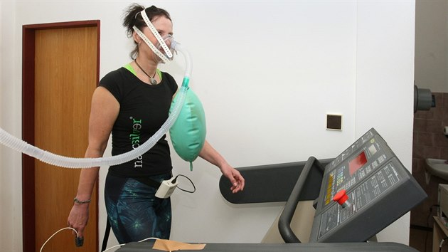 Horolezkyn� s kardiostimul�torem Mark�ta Han�kov� chce letos zdolat horu No�ak vysokou 7 492 metr�. V r�mci p��pravy mimo jin� podstupuje speci�ln� z�t�ov� testy na olomouck� fakult� t�lesn� kultury.