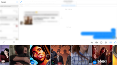 Nová aplikace Messenger pro Windows 10 nabízí i podporu posílání GIF� p�ímo z...