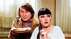 Josef Dvoák a Dáda Patrasová v seriálu Návtvníci  (1983)