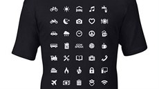 Na tričku od švýcarských cestovatelů je celkem 39 různých ikon.
