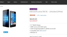 Microsoft dává k Lumii 950 XL Lumii 950 zdarma