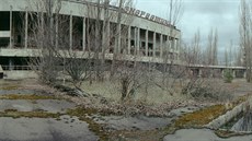 MIchal Sup fotil v okolí Černobylu panoramatickým filmovým fotoaparátem.