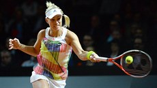 Nmecká tenistka Angelique Kerberová ve finále turnaje ve Stuttgartu