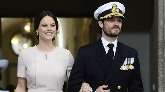 vdsk princ Carl Philip a jeho manelka princezna Sofia (Stockholm, 30. dubna 2016)