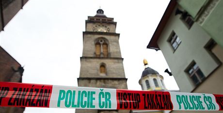 Policejní zátaras u Bílé ve v Hradci Králové (4. 5. 2016)