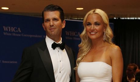 Donald Trump Jr. a jeho manelka Vanessa (Washington, 30. dubna 2016)