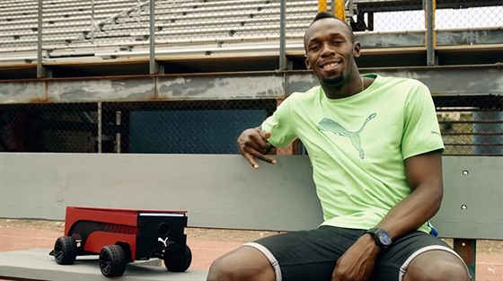 Usain Bolt a robot Beatbot