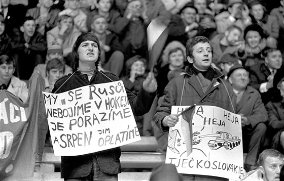 Dv vítzství nad týmem SSSR oslavovali na MS ve Stockholmu 1969 také píznivci eskoslovenského týmu. V tomto pípad lo o emigranty.