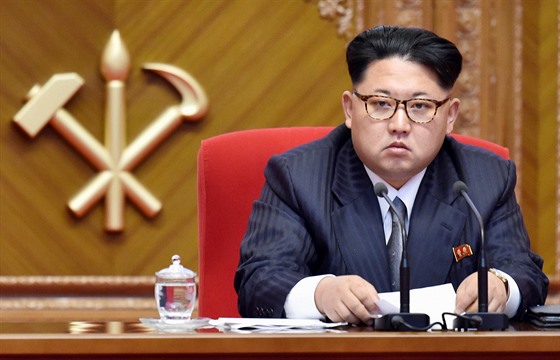 Kim Čong-un na sjezdu Korejské strany pracujících