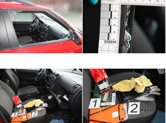 Zloděj se do auta nejčastěji dostával tak, že rozbil některé z jeho okének.