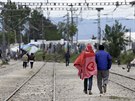 Uprchlický tábor na hraniním pechod Idomeni mezi eckem a Makedonií. (5....