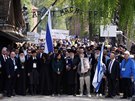 Pochod ivých proel bývalým táborem smrti v Osvtimi (5. kvtna 2016)