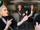 Gwen Stefani, Julia Robertsová a George Clooney v poadu Carpool Karaoke