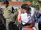 Oslavy konce druhé svtové války v Plzni (7. kvtna 2016).