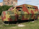 Improvizovaný obrnný vz na podvozku Tatry 138, vojenské muzeum v Karlovaci