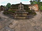 Historické msto Polonnaruwa vzniklo v 11. století. Okrouhá stavba zvaná...