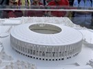 První podobu nového fotbalového stadionu v Brně přiblížila maketa, která byla...