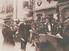 Pozdj csa Karel a jeho manelka Zita v roce 1912.