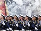 Slavnostní vojenská pehlídka na moskevském Rudém námstí z píleitosti 71 let...